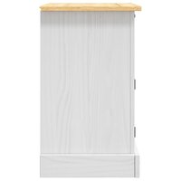 Nachtkastje 53x39x67 cm Mexicaans grenenhout Corona-stijl wit
