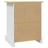 Nachtkastje 53x39x67 cm Mexicaans grenenhout Corona-stijl wit