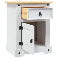 Nachtkastje 53x39x67 cm Mexicaans grenenhout Corona-stijl wit