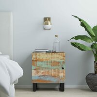 Nachtkastjes 2 st 40x33x46 cm massief gerecycled hout
