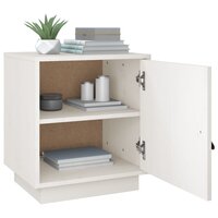 Nachtkastjes 2 st 40x34x45 cm massief grenenhout wit