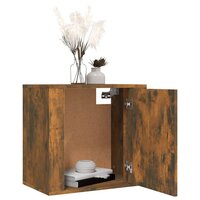 Nachtkastjes 2 st wandgemonteerd 50x30x47 cm gerookt eikenkleur