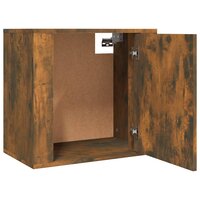 Nachtkastjes 2 st wandgemonteerd 50x30x47 cm gerookt eikenkleur