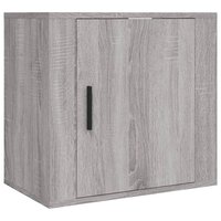 Nachtkastjes 2 st wandgemonteerd 50x30x47 cm grijs sonoma eiken
