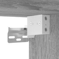 Nachtkastjes 2 st wandgemonteerd 50x30x47 cm grijs sonoma eiken