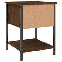 Nachtkastje 34x35,5x45 cm bewerkt hout bruin eikenkleur