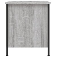 Nachtkastje 40x42x50 cm bewerkt hout grijs sonoma eikenkleurig