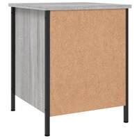 Nachtkastje 40x42x50 cm bewerkt hout grijs sonoma eikenkleurig