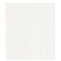 Nachtkastje 40x31x35,5 cm massief grenenhout wit