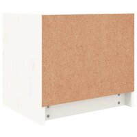 Nachtkastje 40x31x35,5 cm massief grenenhout wit