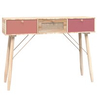 Wandtafel met lades 105x30x75 cm bewerkt hout