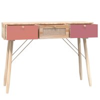 Wandtafel met lades 105x30x75 cm bewerkt hout