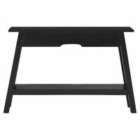 Wandtafel 110x30x75 cm massief mahoniehout zwart