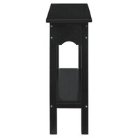 Wandtafel 110x30x75 cm massief mahoniehout zwart