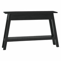 Wandtafel 110x30x75 cm massief mahoniehout zwart