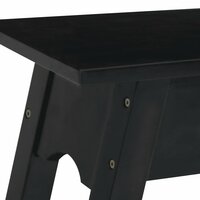 Wandtafel 110x30x75 cm massief mahoniehout zwart