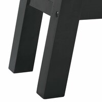 Wandtafel 110x30x75 cm massief mahoniehout zwart