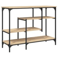 Wandtafel met schappen 100x35x75 cm sonoma eikenkleurig