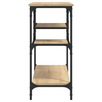 Wandtafel met schappen 100x35x75 cm sonoma eikenkleurig