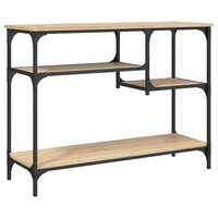 Wandtafel met schappen 100x35x75 cm sonoma eikenkleurig