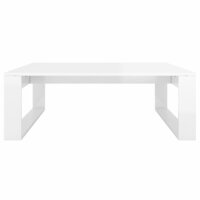 Salontafel 100x100x35 cm bewerkt hout hoogglans wit
