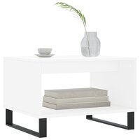 Salontafel 60x50x40 cm bewerkt hout wit