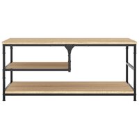 Salontafel 90x49x40 cm bewerkt hout sonoma eikenkleurig