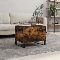 Salontafel 60x44,5x45 cm bewerkt hout gerookt eikenkleurig