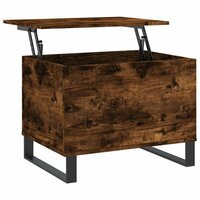 Salontafel 60x44,5x45 cm bewerkt hout gerookt eikenkleurig