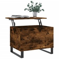 Salontafel 60x44,5x45 cm bewerkt hout gerookt eikenkleurig