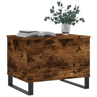 Salontafel 60x44,5x45 cm bewerkt hout gerookt eikenkleurig