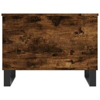 Salontafel 60x44,5x45 cm bewerkt hout gerookt eikenkleurig