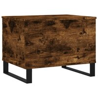 Salontafel 60x44,5x45 cm bewerkt hout gerookt eikenkleurig