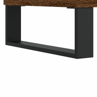 Salontafel 60x44,5x45 cm bewerkt hout gerookt eikenkleurig