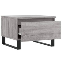 Salontafel 50x46x35 cm bewerkt hout grijs sonoma eikenkleurig