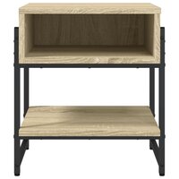 Salontafel 40x40x45 cm bewerkt hout sonoma eikenkleurig