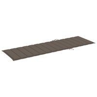 Ligbed tweepersoons met taupe kussens ge&iuml;mpregneerd grenenhout