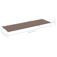 Ligbed tweepersoons met taupe kussens ge&iuml;mpregneerd grenenhout