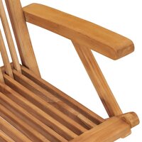 Tuinstoelen 8 st met taupe kussens massief teakhout