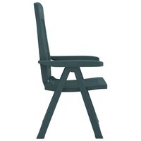 Tuinstoelen 2 st verstelbaar PP groen