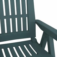 Tuinstoelen 2 st verstelbaar PP groen