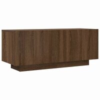 Tv-meubel 100x35x40 cm bewerkt hout bruin eikenkleur
