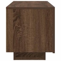 Tv-meubel 100x35x40 cm bewerkt hout bruin eikenkleur