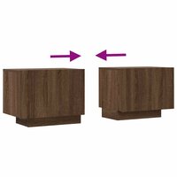 Tv-meubel 100x35x40 cm bewerkt hout bruin eikenkleur