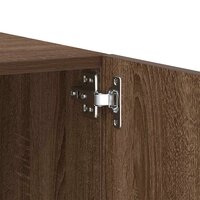 Tv-meubel 100x35x40 cm bewerkt hout bruin eikenkleur