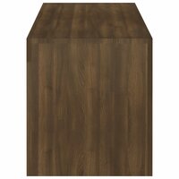 Tv-meubel met LED-verlichting 120x35x40 cm bruin eikenkleur