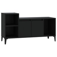 Tv-meubel 100x35x55 cm bewerkt hout zwart