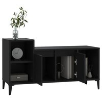 Tv-meubel 100x35x55 cm bewerkt hout zwart