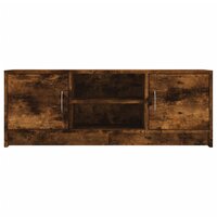 Tv-meubel 102x30x37,5 cm bewerkt hout gerookt eikenkleurig