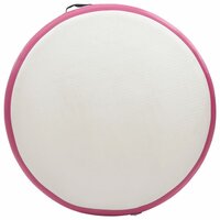 Gymnastiekmat met pomp opblaasbaar 100x100x15 cm PVC roze